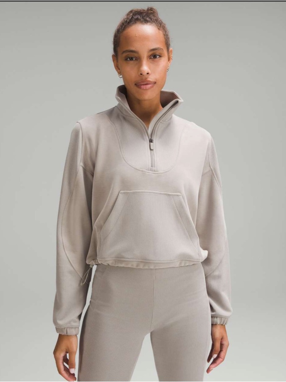 Brushed Softstreme Ribbed Half Zip